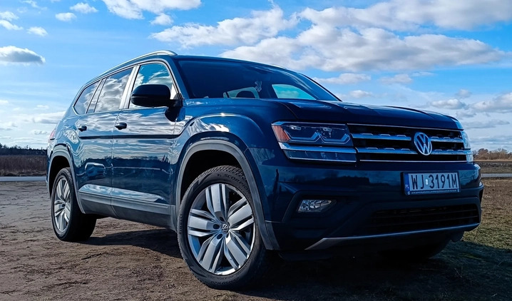 Volkswagen Atlas cena 124900 przebieg: 59000, rok produkcji 2019 z Warszawa małe 172